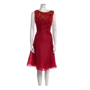 Carolina Herrera Silk A-Line Dress